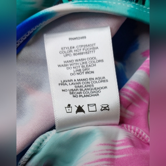 Catalina Colorful Tankini Top Size 2X Summer Swimwear Resort Beach Swimsuit Boho - Picture 7 of 9